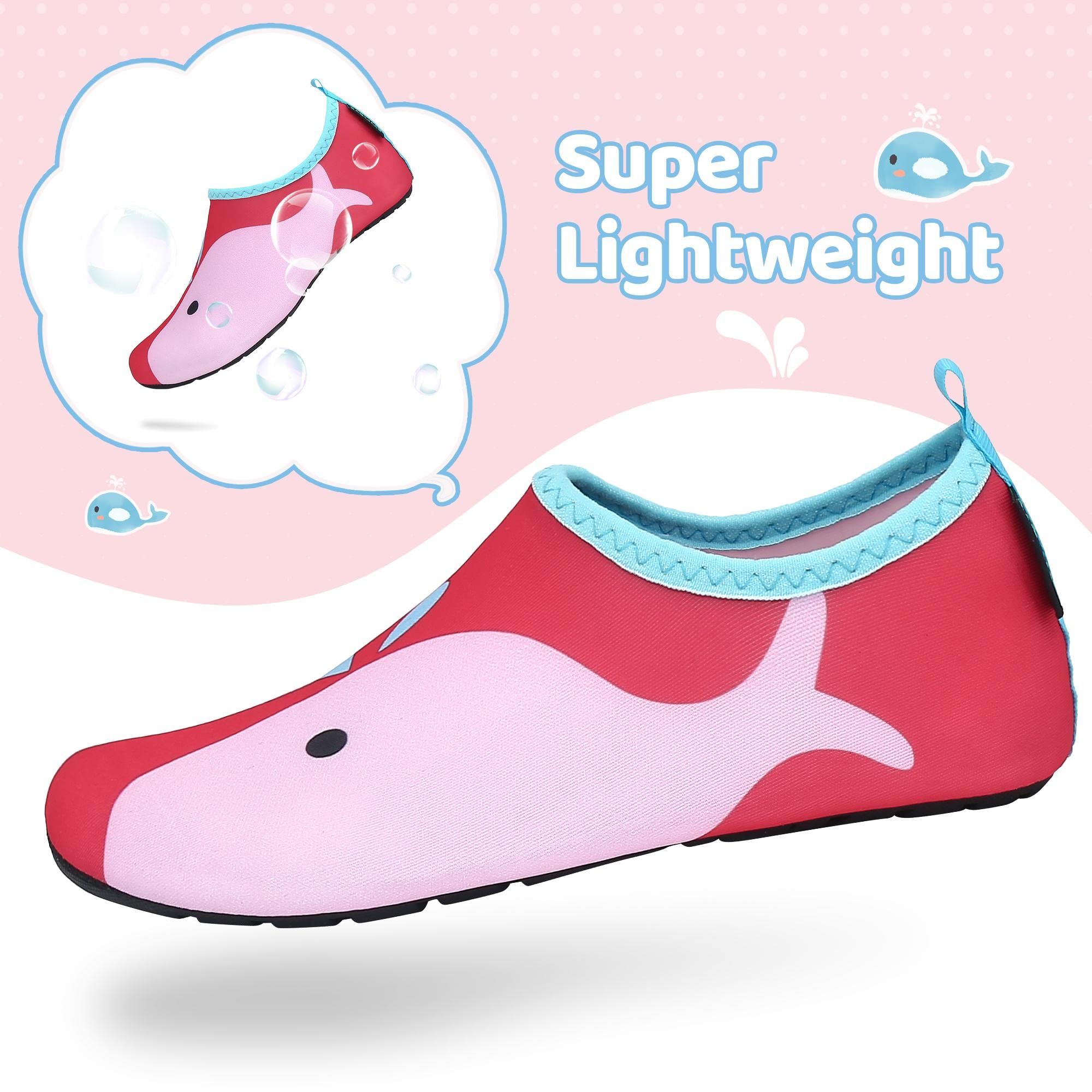 SAGUARO Bambini Ragazze Scarpe da Mare Spiaggia Scarpette da Acqua Scarpe da Immersione per Sportive Acquatici Nuotare Water Shoes