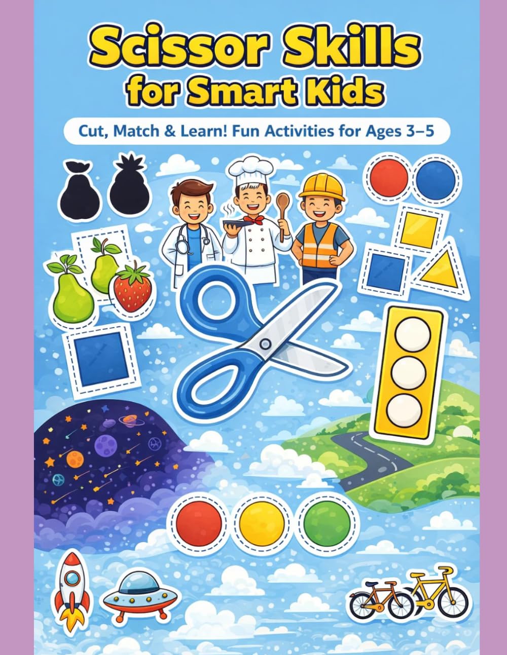Scissor Skills for Smart Kids Cut, Match&Learn! Fun Activities for Ages 3-5