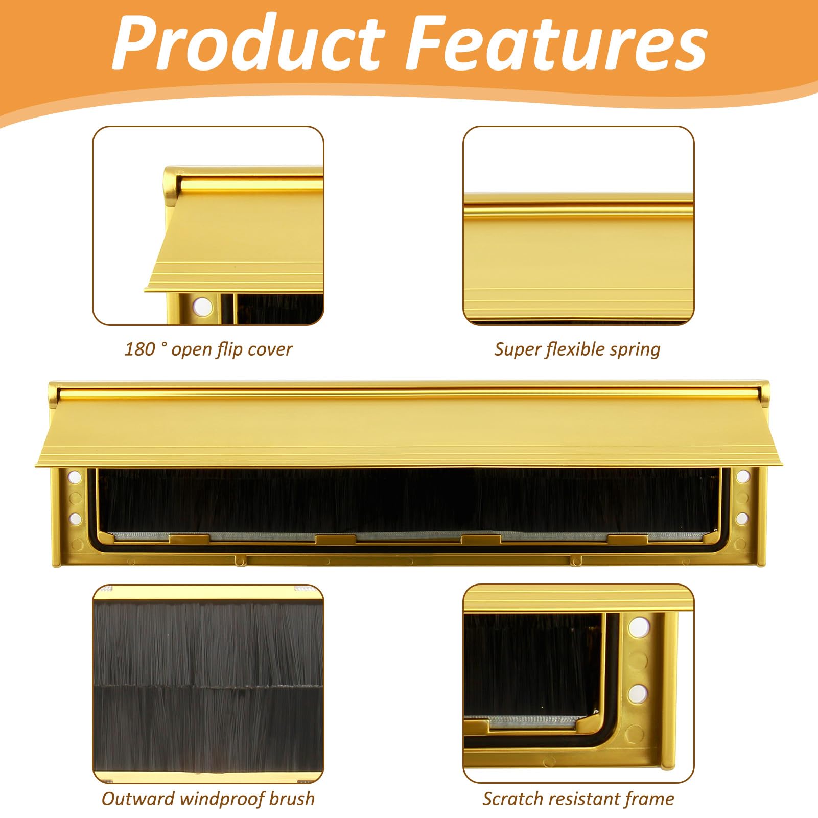 Internal Letterbox Draught Excluder 11.5" - Image 3