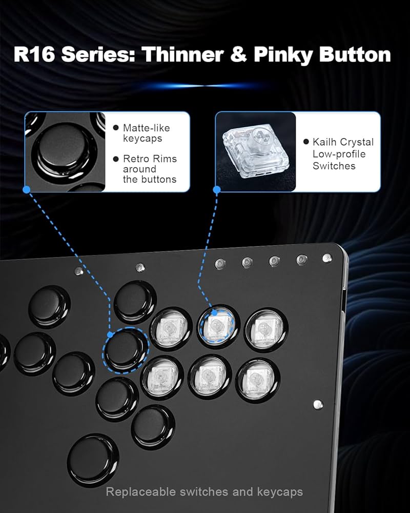 Haute42 R16 ブラック Amazon.com: Haute42 Leverless Controller for Arcade Gaming