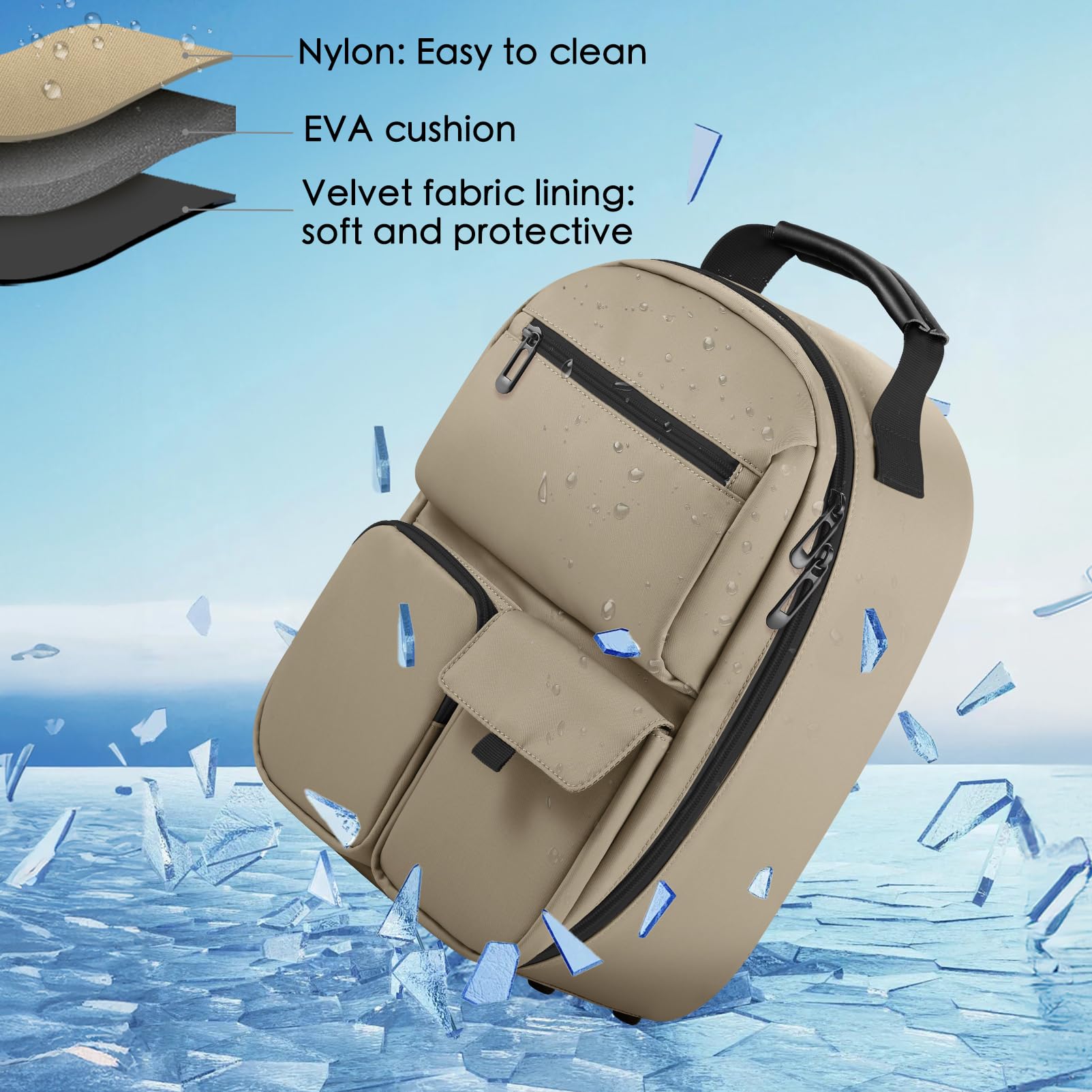 FOREGOER Carrying Case for Meta Quest 3/Quest 3S/Oculus Quest 2, Hard Travel Storage Case Compatible with Oculus Quest 3 Headset, Quest Pro, Touch Controllers Accessories, VR All-in-One Gaming Headset