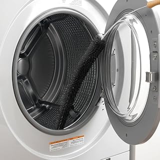 Professional Dryer Vent Cleaning Kit with Long Flexible Vacuum Brush, Lint Removal Tool, Refrigerator Coil Cleaner