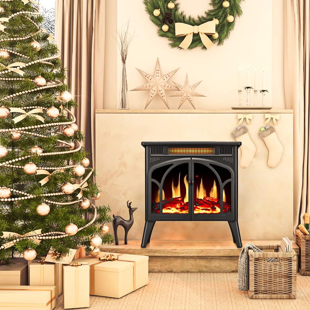 Buy COWSAR Electric Fireplace Stove Freestanding Electric Fireplace