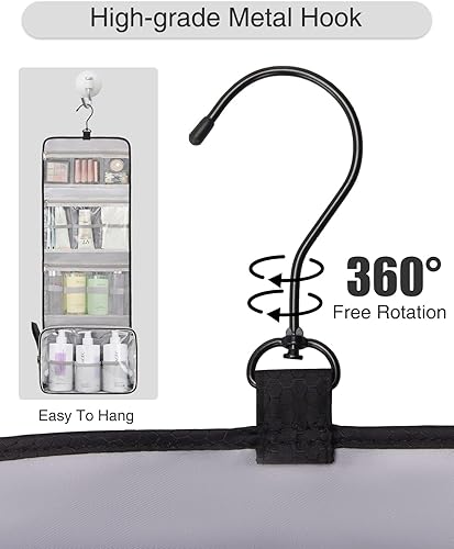 Miniatura 3 de Relavel Neceser colgante para hombres y mujeres para viajar, 02-Negro, Neceser colgante