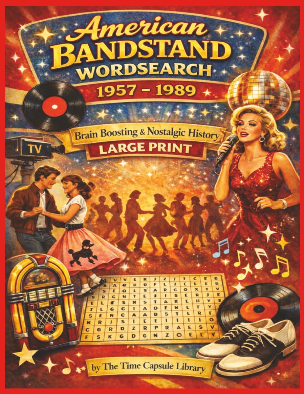 American Bandstand Wordsearch: Word Searches with Easy to Read Print about American Bandstand - GIft for Seniors and Adults