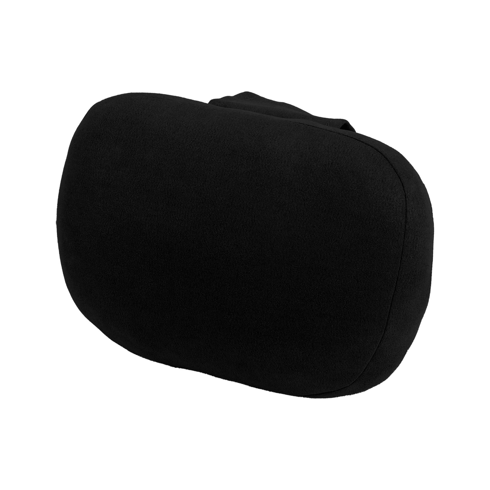 Cojín De Cuello para Coche Almohada Reposacabezas para Coche para Cuello Y Espalda Espuma Viscoelástica Transpirable De Gamuza 1 Pc Negro