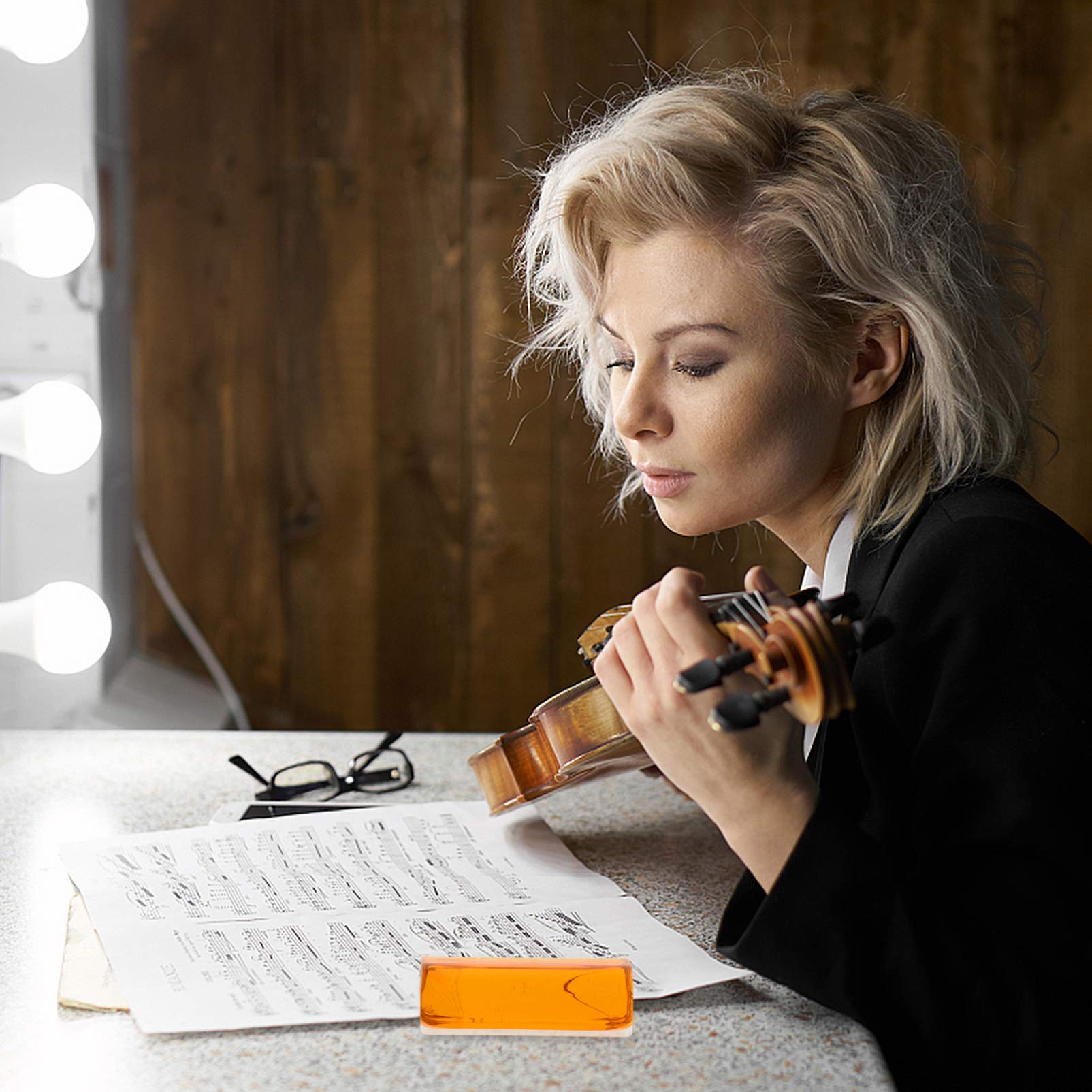 FAVOMOTO 1 Pack Violin Viola Cello Bow Instrument Accessories with Low Dust High Viscosity for Violin Bow Viola Bow Cello