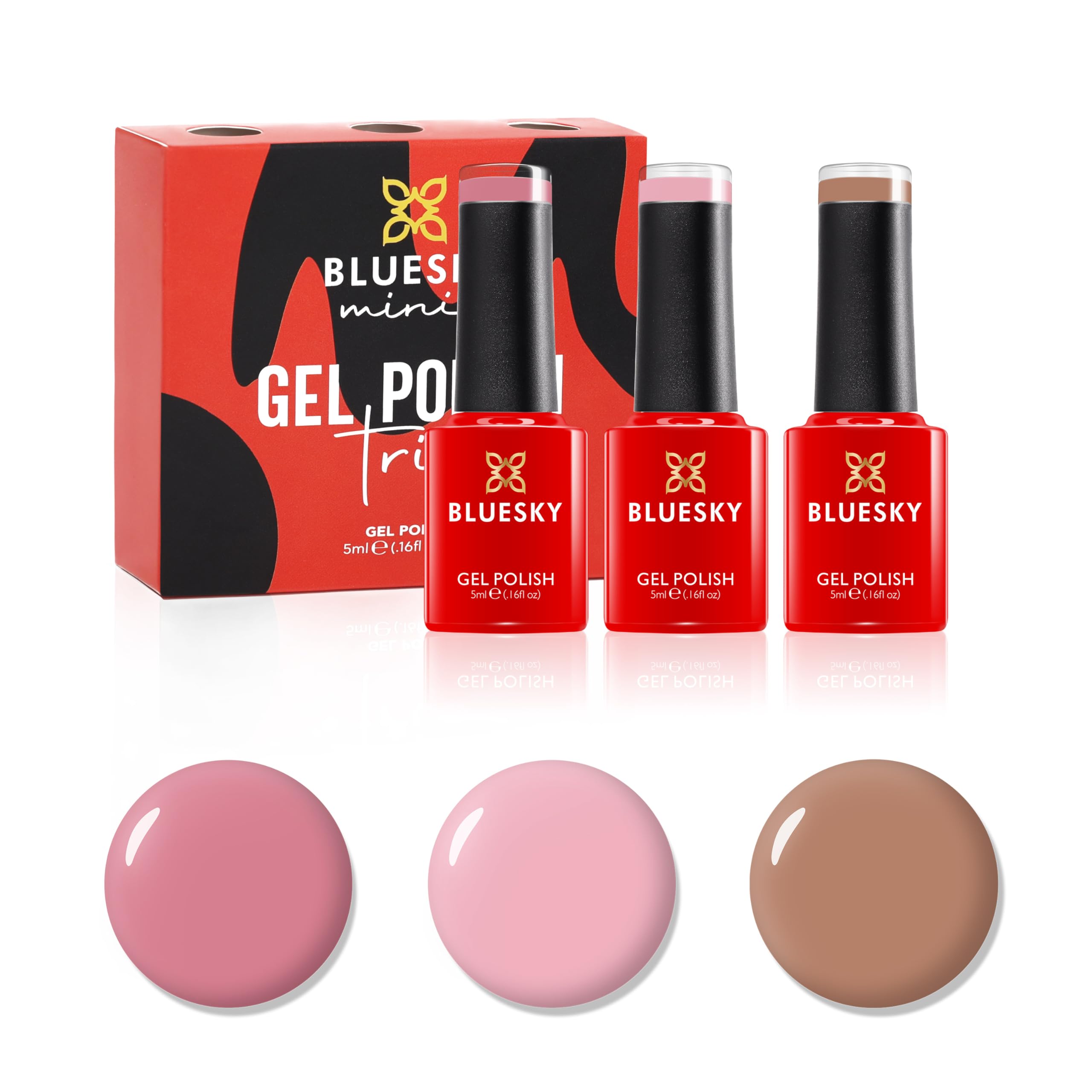 Bluesky Mini Trio Gel Nail Polish Set (80511, 80562, 80563) – Rosebud, Blush Bunny & Satin Nightie | Long-Lasting, Chip-Resistant | 5 ml Each | UV/LED Lamp Required-image-17
