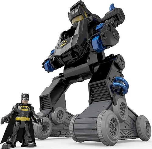 Batbot de Fisher Price Imaginext, Estándar, Negro, azul, gris, amarillo