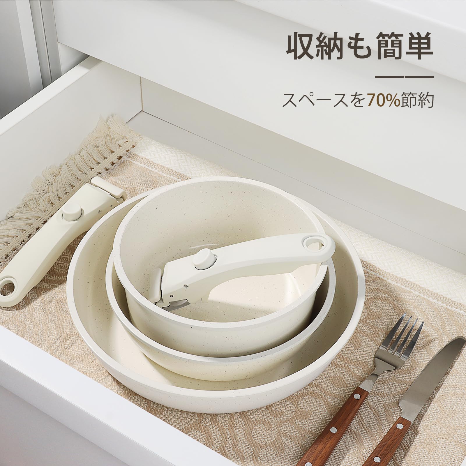 Amazon.co.jp: GiPP セラミックコーティング フライパン 鍋 セット 5点
