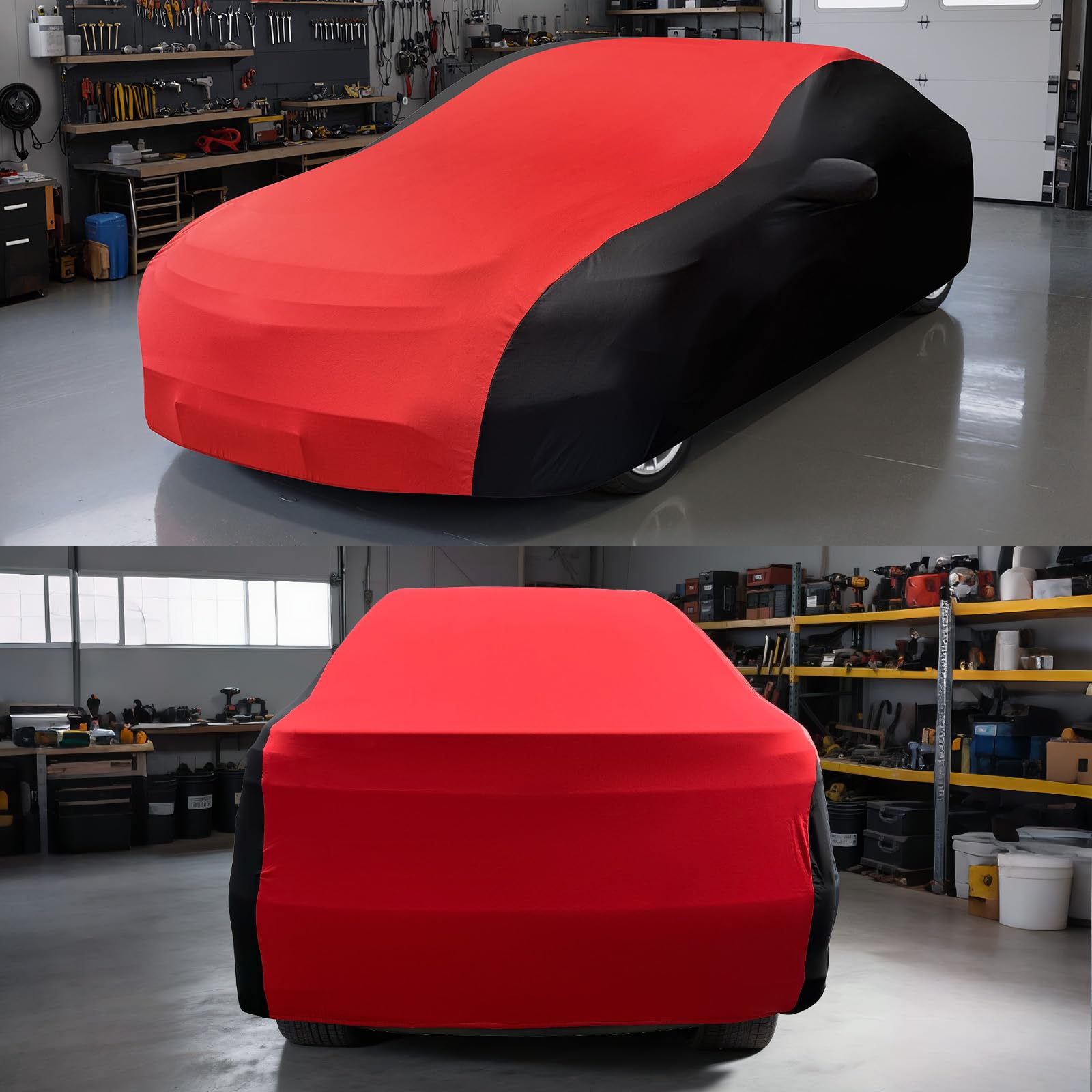 CEMOFE Indoor Car Cover Universal Stretch Satin Windproof Dust Protection for Dodge Challenger Mercedes GLE BMW X5 Breathable — view 7