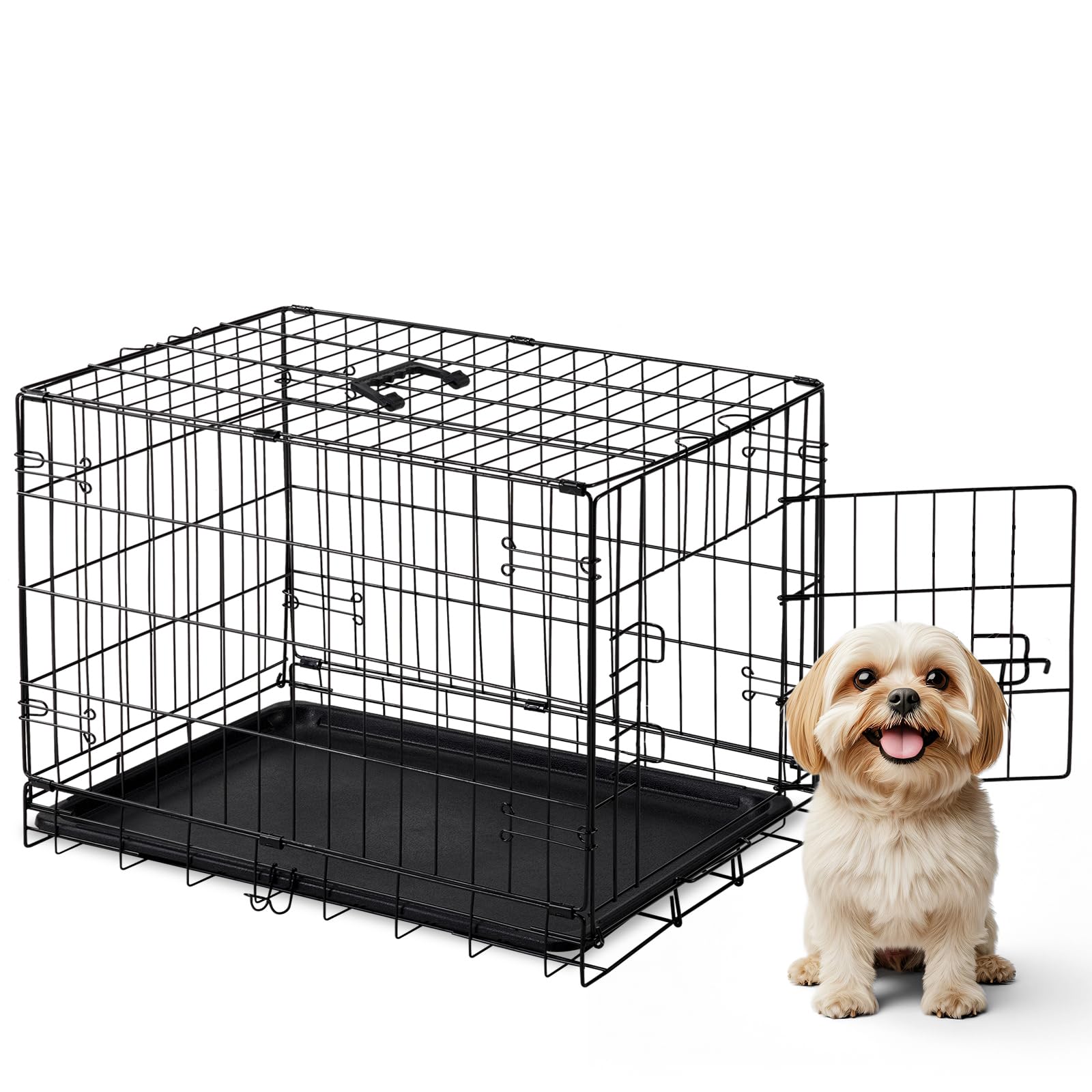 DUMOS 30 Inch Single Door Dog Cage
