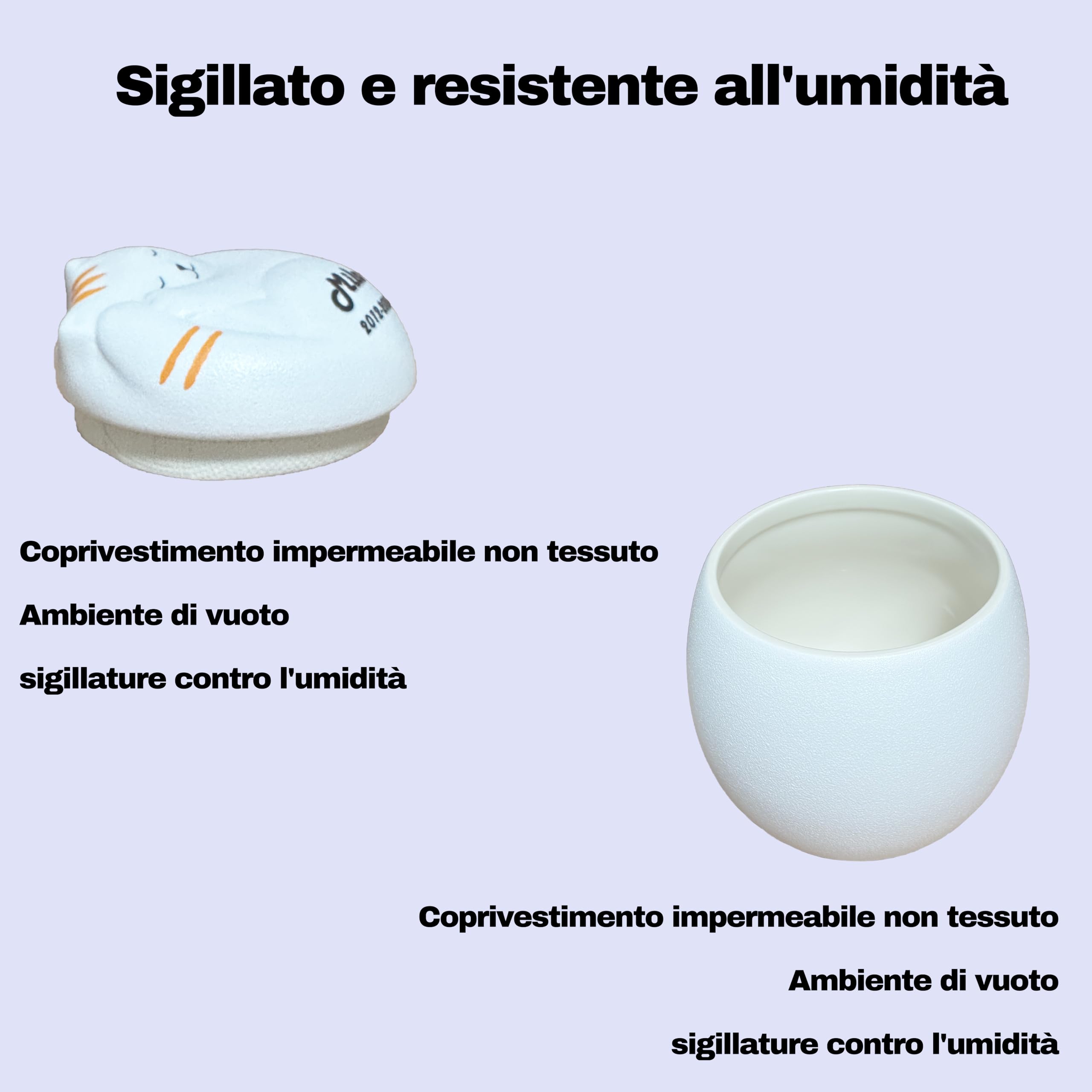 Urna per gatti,Urna per animali domestici per ceneri di gatti, personalizzate personalizzate,Urna in ceramica,Fatto a mano,Urna per piccoli animali (nero)