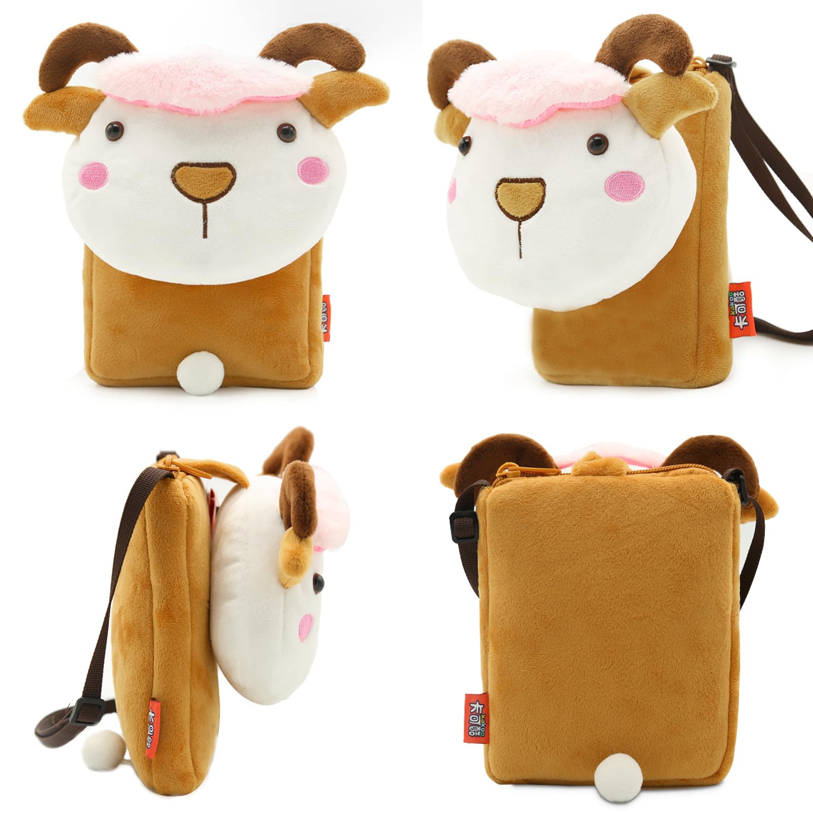 URbazaarPlush Backpack Toddler Bag,Cute Toddler Backpack Toddler Bag Plush Animal Cartoon Mini Travel Bag for Baby Boy&Girl 1-5 Year