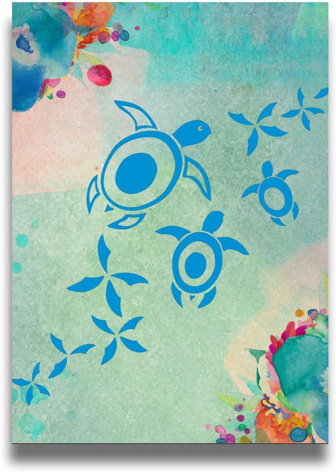 ANVY Wall Hanging Sea Turtles Illustration
