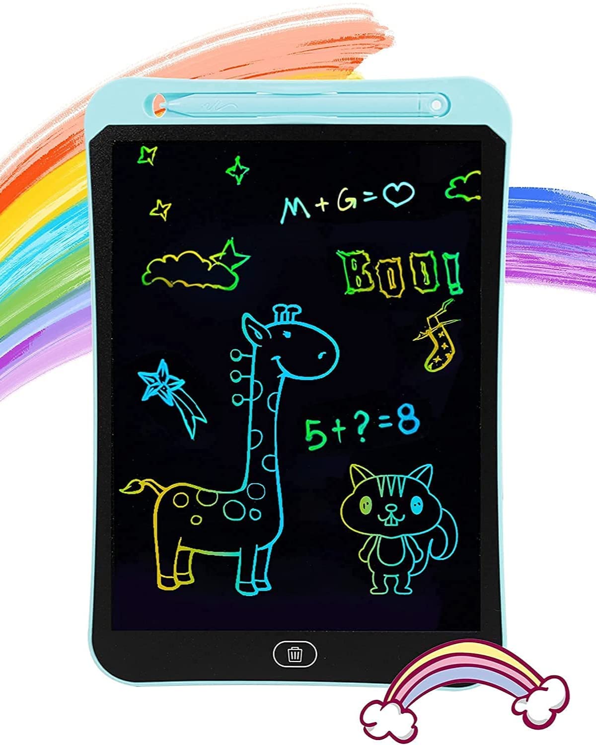 Eclet 8.5-Inch LCD Scribble Tablet for Kids, Reusable Digital Writing & Drawing Pad with Stylus for Handwriting, Doodling, Study, Sketching and Creative Learning - U