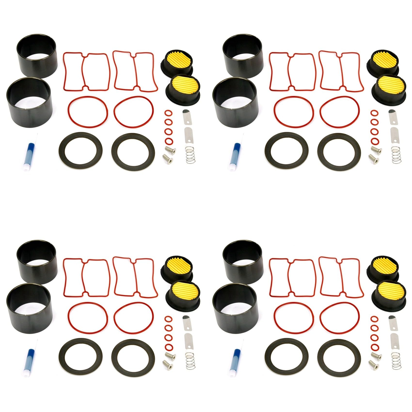 4X Kit di Riparazione per Compressore D'Aria Olio Pompa per Vuoto da 750 W Compressore D'Aria Silenzioso Olio Manicotto del Cilindro Pistone del Cilindro