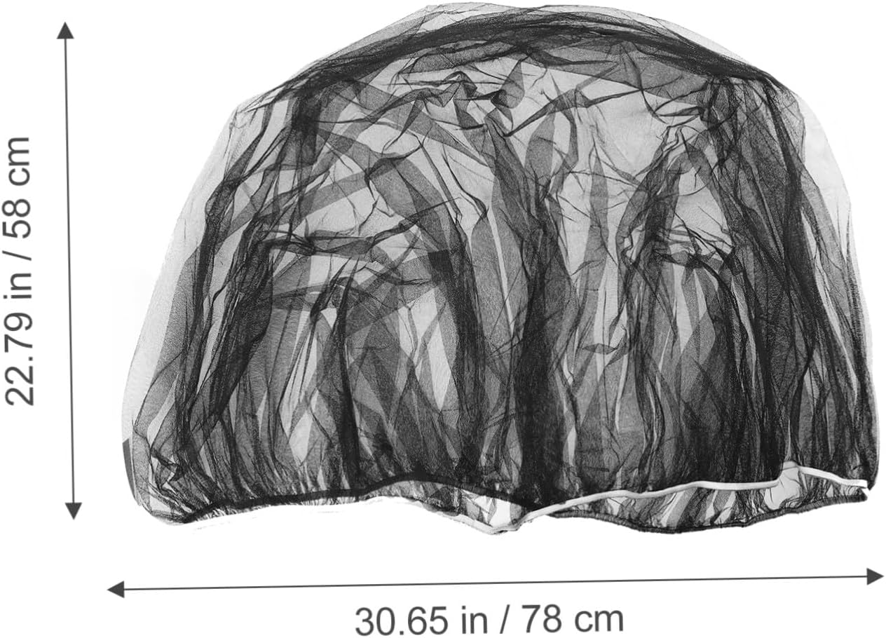 3pcs Stretchable Mosquito Net for Strollers Full Coverage Insect Protection Breathable Netting Black White for Travel and Camping