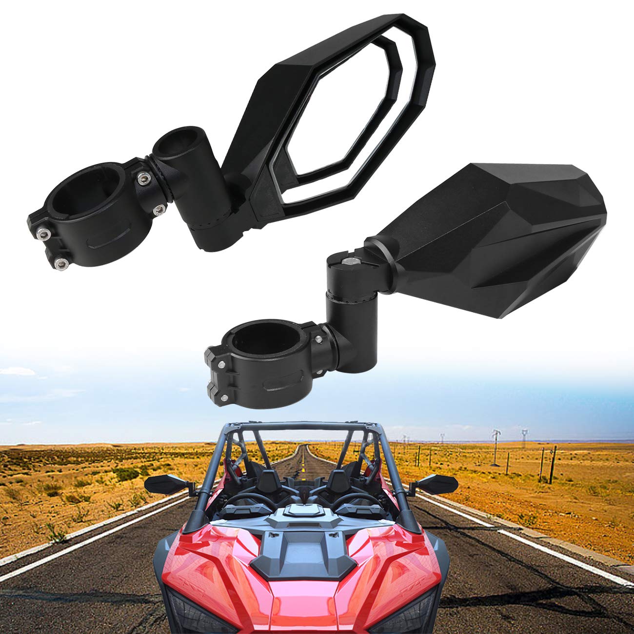 Buy PLUSUTV Rear View Side Mirrors for 1.752" Roll Bar UTV ATV