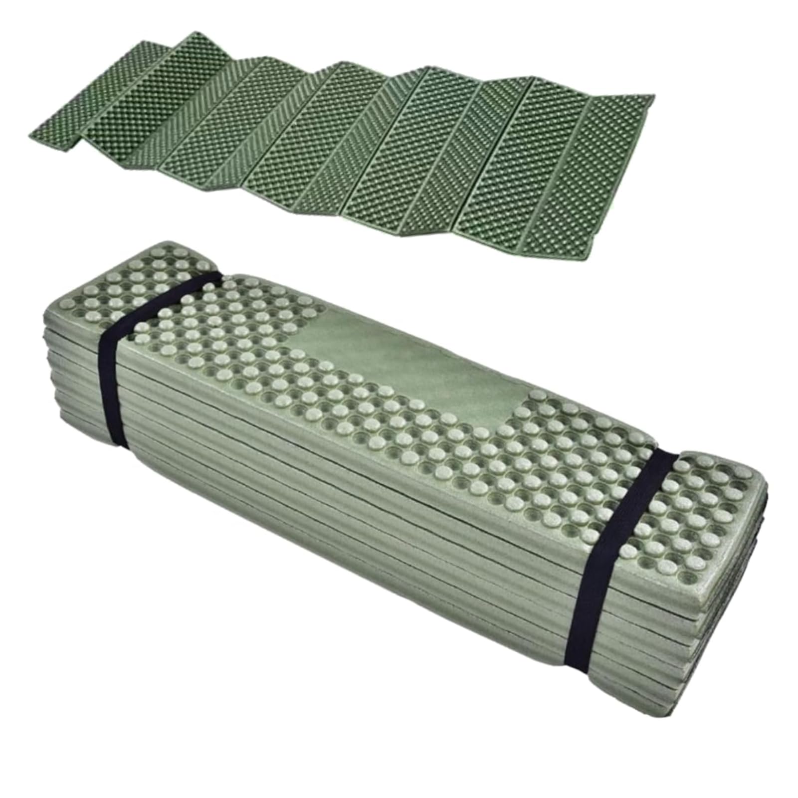 Colchoneta de Espuma Plegable, Colchoneta Plegable para Dormir para Acampar al Aire Libre Esterilla Impermeable Alfombrillas de Descanso, Alfombrillas para Acampar de Espuma para Exteriores(Verde)