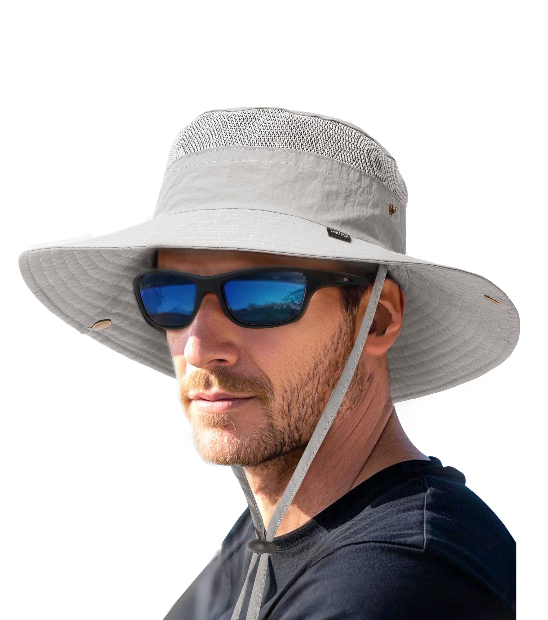 FURTALK Sun Hats for Men Women Fishing Hat UPF 80+ Breathable Wide Brim Hiking Summer UV Protection Bucket Hats