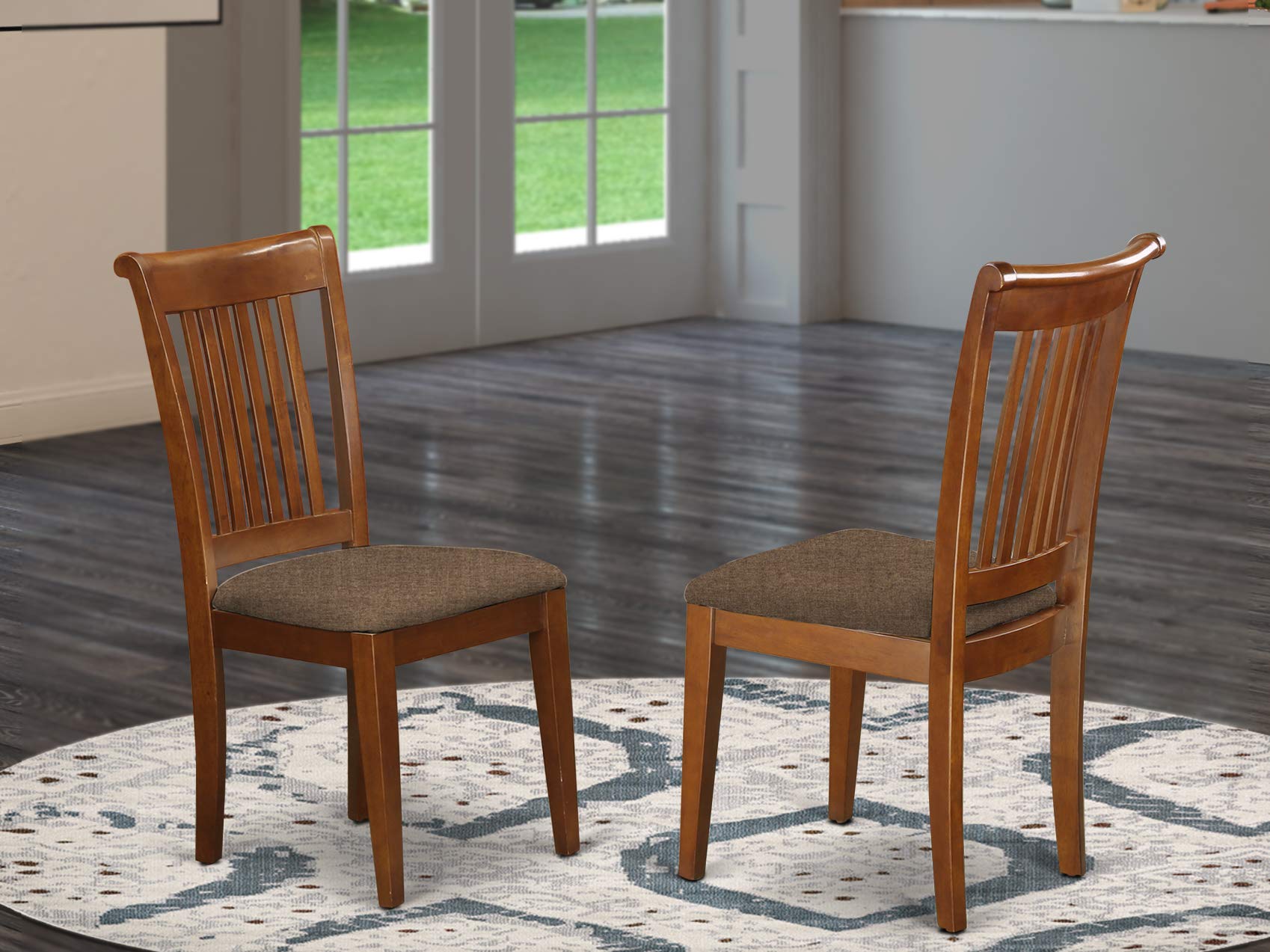 Buy East West Furniture AVCSBRC Dining chairs set Linen Fabric Seat