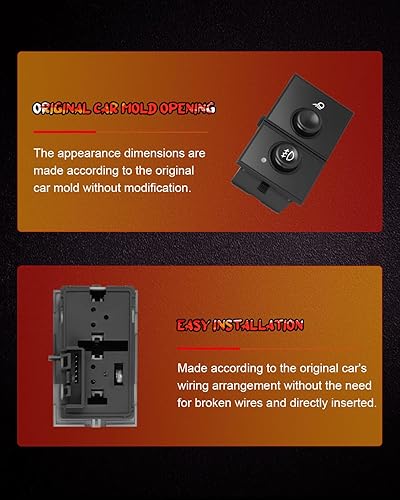 Miniatura 3 de Luz antiniebla para lámpara de carga con interruptor para Cadillac Escalade 2003-2006 para Chevy para Silverado 1500 2500HD 2003-2006 para GMC