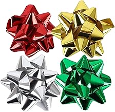 80 Pcs Gift Bows For Presents, 2 Inch Christmas Bows, Gift Bows, For Gift Wrapping Gift Bows For Presents Bow Xmas Bows Decorative Bows Christmas Foil Bows Metallic Bows Metallic Gift Bows﻿