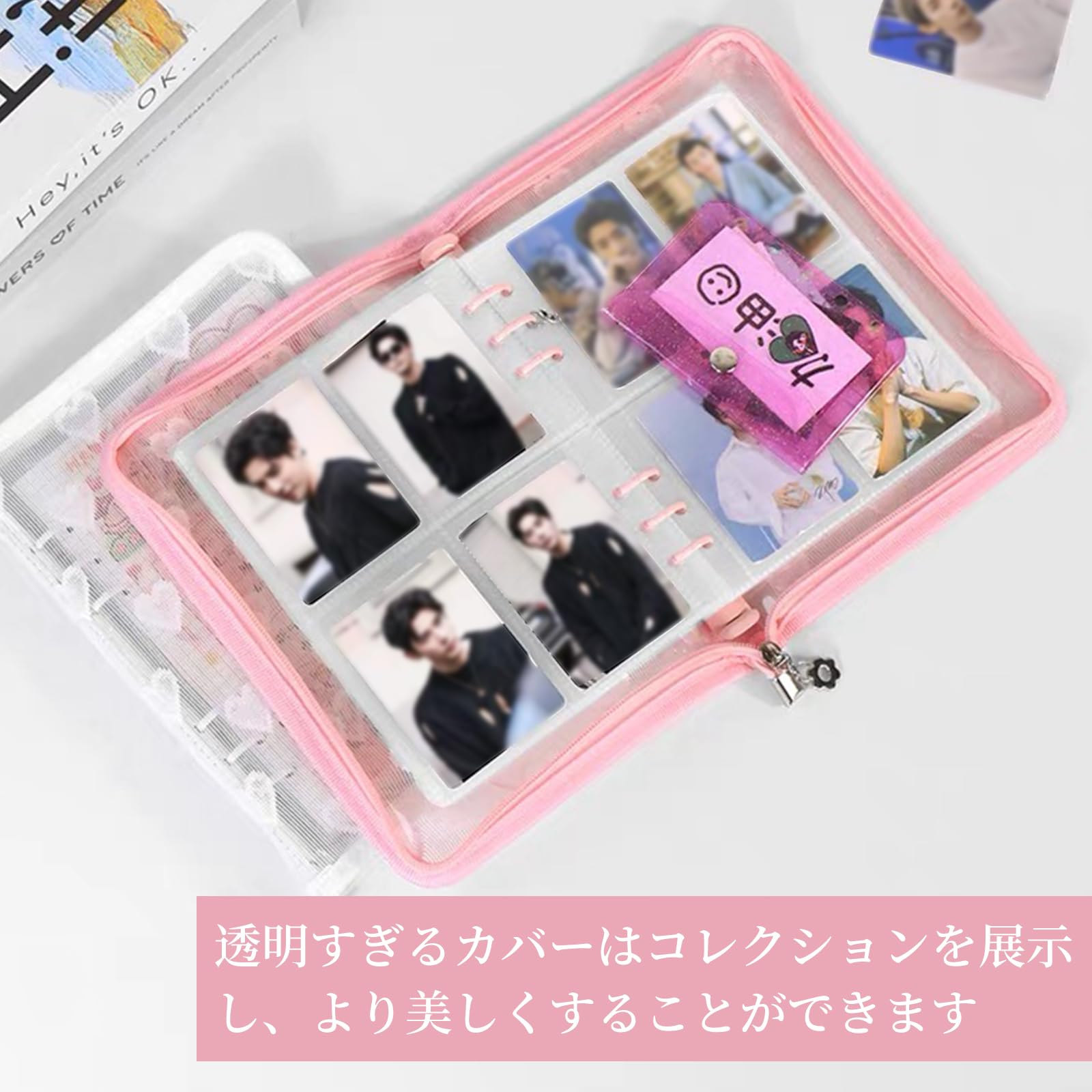 Amazon.co.jp: yowodana トレカケース カードファイル レースハート