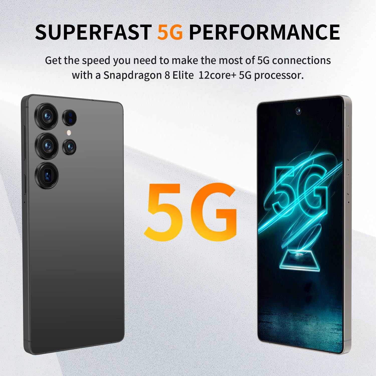 I25 Ultra Unlocked Cell Phone,12+512GB 5G Unlocked Phone, 6.99" HD Screen Smartphone Built in Pen Android 14 Battery 7000mAh, Dual SIM/Face ID/Fingerprint Lock/GPS (Sky Blue) — view 6