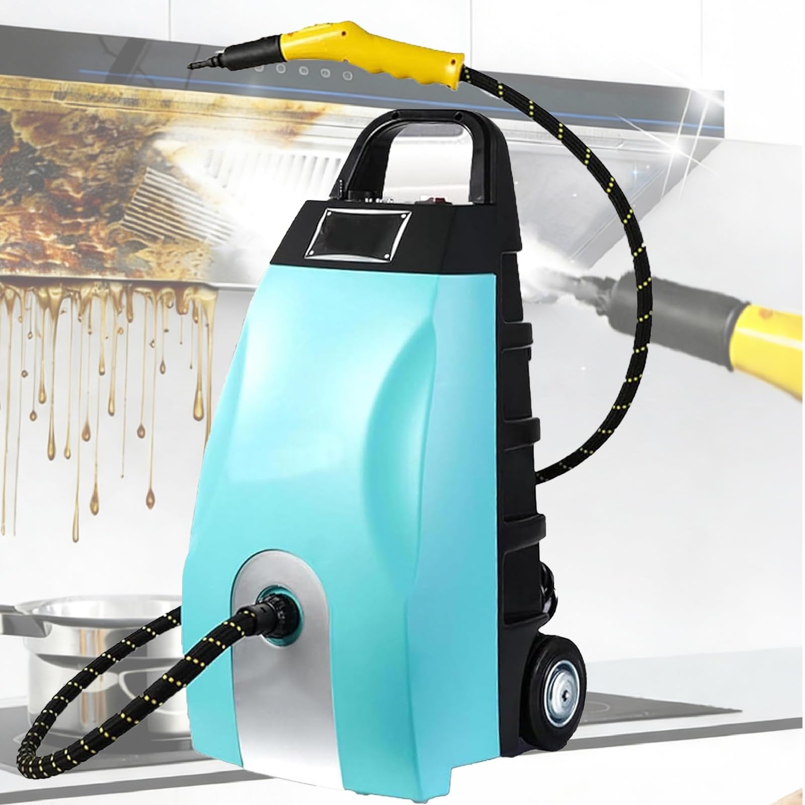 2500W High Pressure Steam Cleaner 40s Fast Heating 3 5L Portable Steamer Cleaning Machine with 6 Accessories Triple