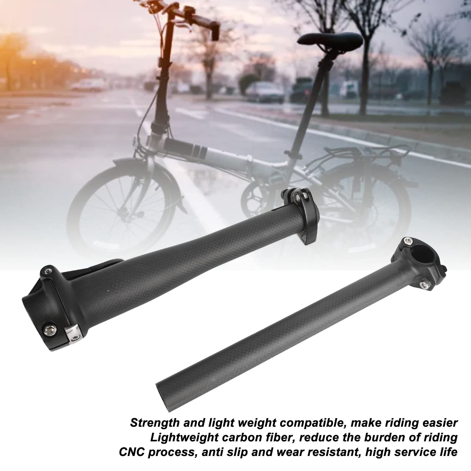 Amazon | NDNCZDHC 折りたたみ自転車ステム 1 セット カーボン