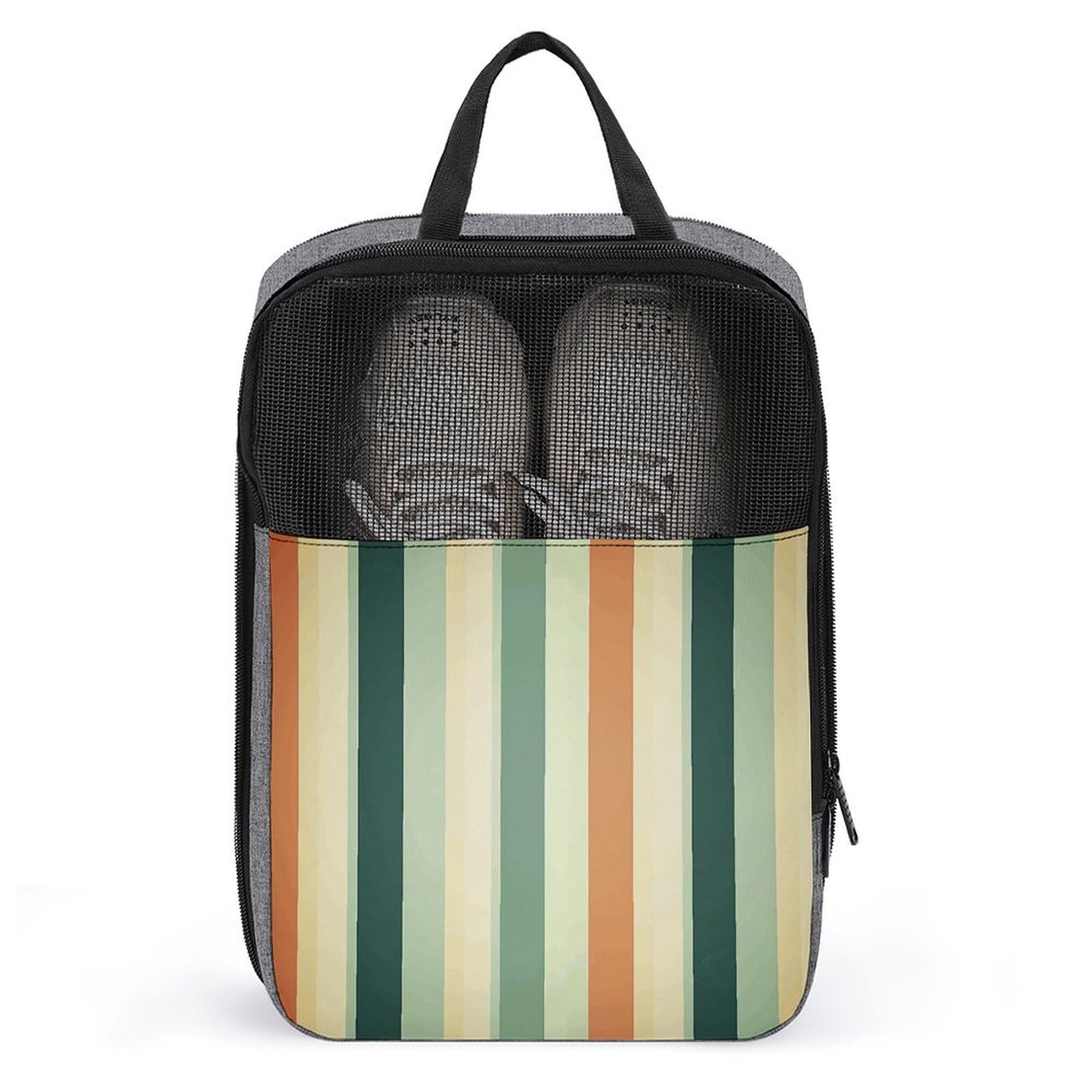 Sac à chaussures rétro et sac de rangement pour serviette de bain gris - 7