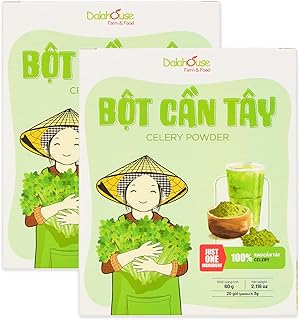 100% Freeze-Dried Celery Powder, Pure Juice for Women & Men, Nutritional Vegetable Supplement, Healthy Drink Mix, Smoothie & Baking Ingredient (20 Sachets x 2.1 oz) - Pack of 2