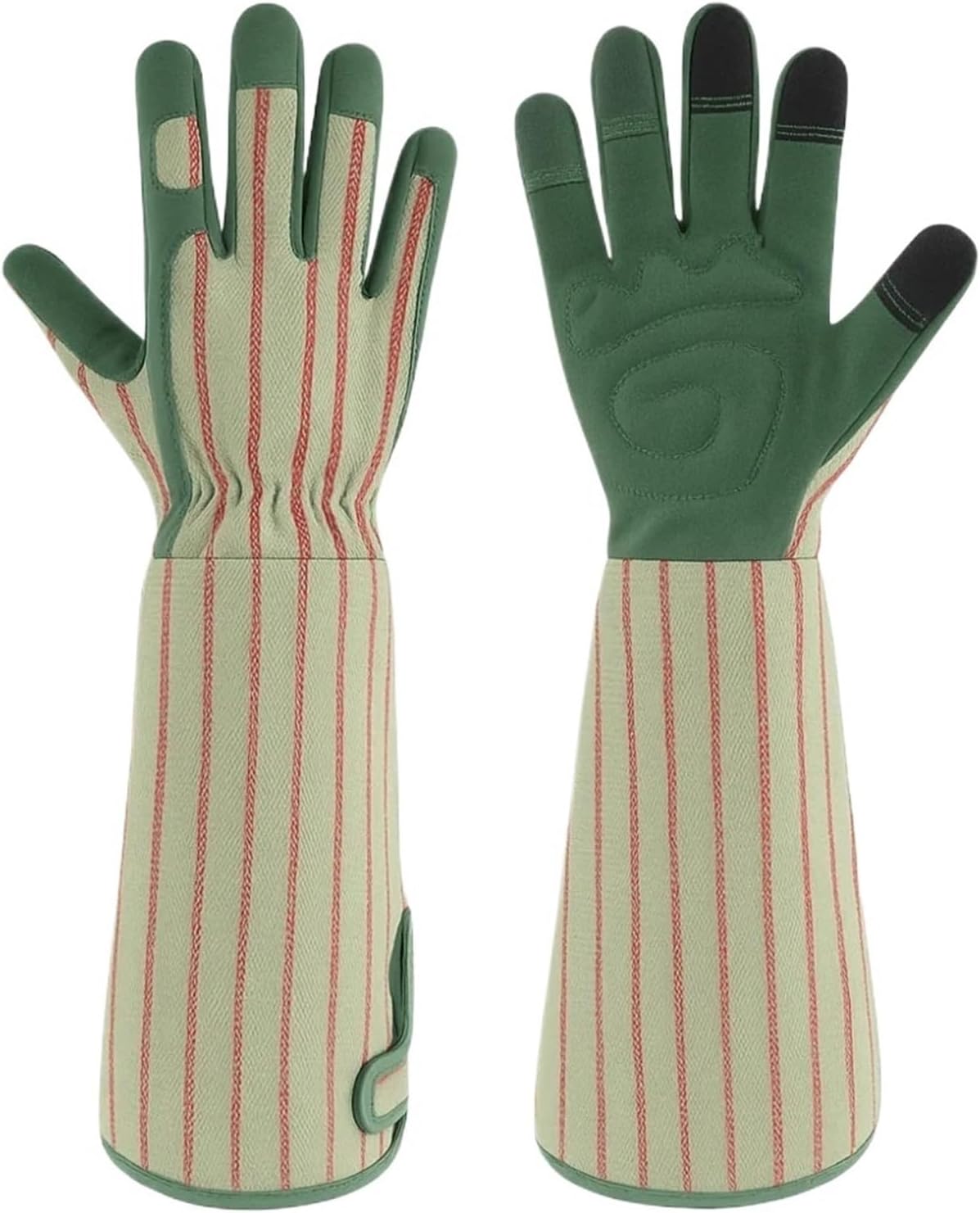 Daisy Pattern Gardening Gloves Long Elbow Design, Durable Thorn Touch Screen Rose Pruning Gloves