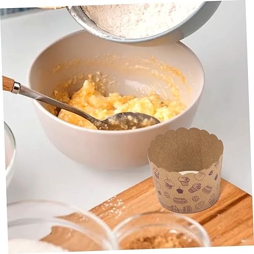 Miniatura 2 de STOBAZA 100 Uds. Tazas de pastel para hacer tartas, taza de papel para magdalenas, moldes para magdalenas, moldes para magdalenas, mini tazas de