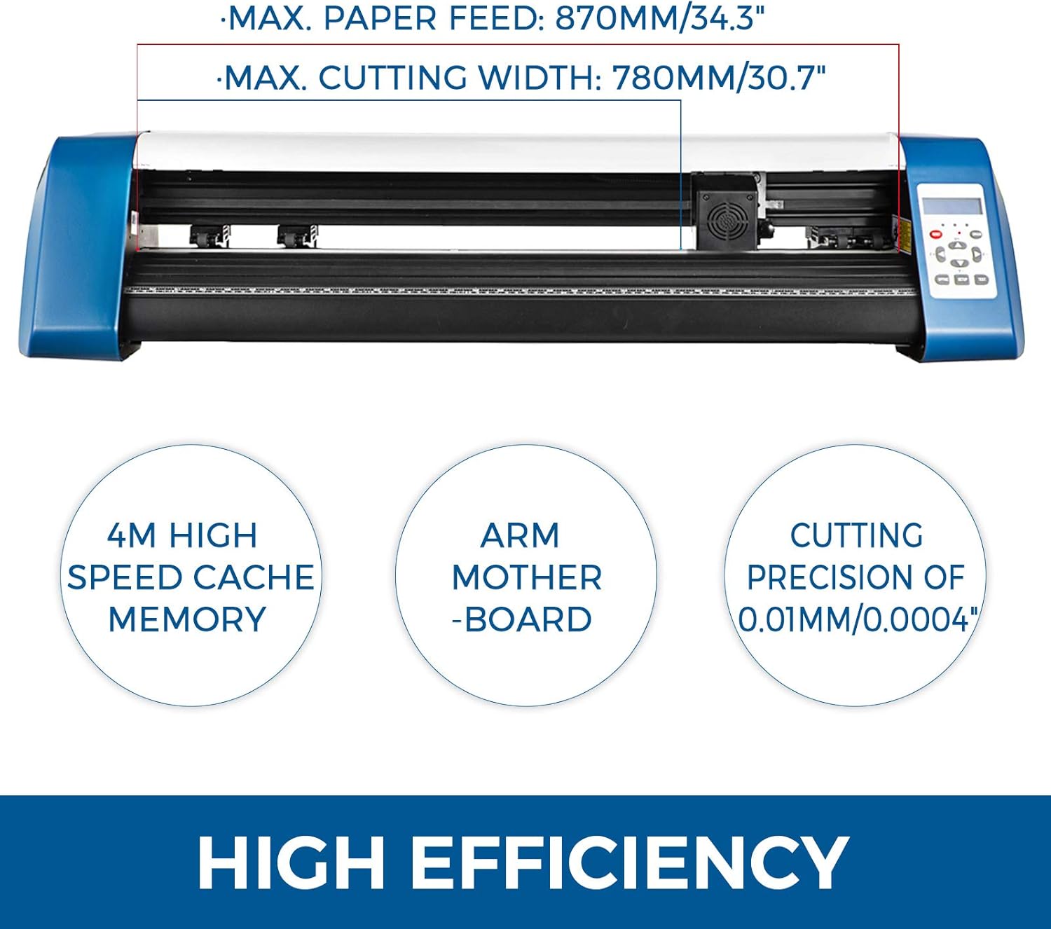 VEVOR Vinyl Cutter 34 Inch Vinyl Cutter Machine Semi-Automatic DIY Vinyl Printer Cutter Machine Manual Positioning Sign Cutting with Floor Stand Signmaster Software : Office Products