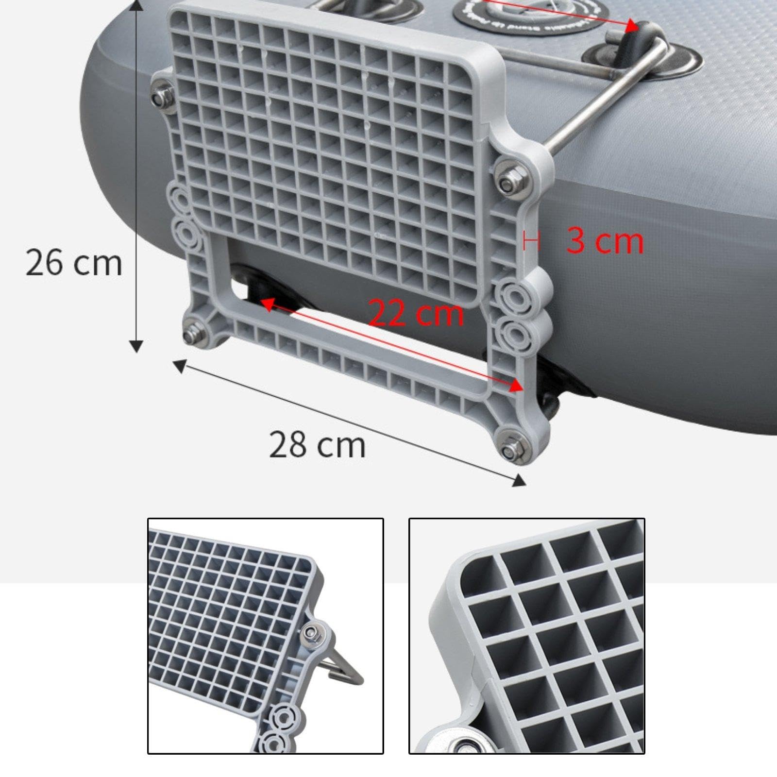 Soporte para Motor Fueraborda, Base de Acero Inoxidable, Accesorios para Botes Inflables, Tablas de Paddle Surf Y Lanchas Neumáticas.