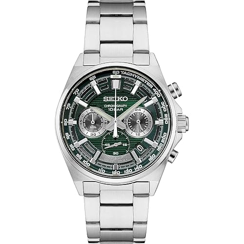 SEIKO SSB347 Watch for Men - Essentials - Quartz Chronograph, Tachymeter