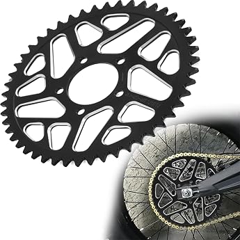 420-48T Motorcycle Sprocket for Surron Light Bee S/X/L1E/LBX Sur Ron Segway X160/X260 Talaria Sting MX3/MX4/MX5 Electric Dirt Bike Black