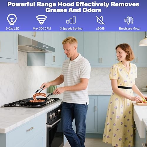 Miniatura 5 de Extractor de cocina de 30 pulgadas Campanas extractoras debajo del gabinete campana de cocina-bajo campana extractora de gabinete, extractor de