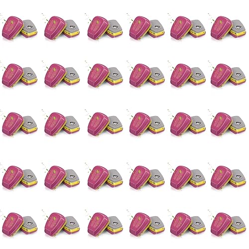 Miniatura 7 de 6001 Cartuchos de filtro para máscara respiradora con filtros, a prueba de polvo, a prueba de pintura, vapor orgánico, polen y cartuchos químicos