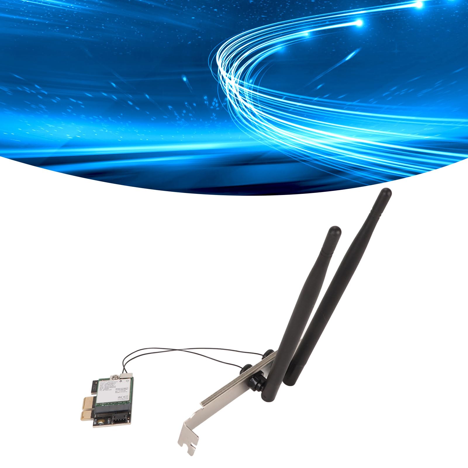 Cocoarm AX210NGW PCIE WiFi 6E Scheda, 5374Mbps (Undetachable Antenna)