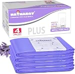 Diaper Pail Refills Increased12% length Compatible with Dekor Plus Diaper Pails Lavender Scent Holds up to 2552 Diapers (4 Pack)