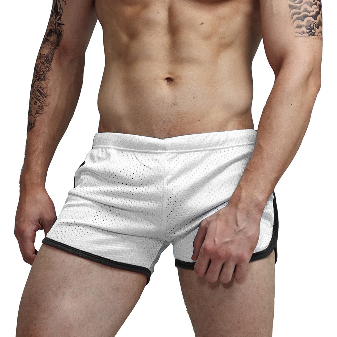 AIMPACT Mens Running Shorts Breathing Workout Gym Booty Short Shorts Sexy