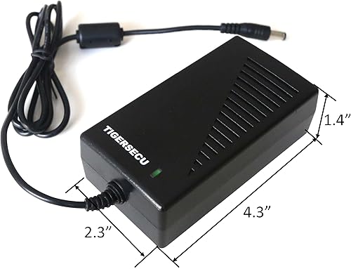 Vista 4 de TIGERSECU Adaptador de corriente para cámara de seguridad con divisor de alimentación de 9 vías, 12V 5A 100V-240V 0.083x0.217 in, compatible