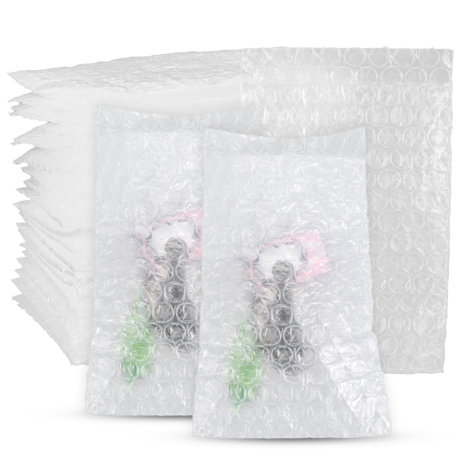 200 Pack 4"x 6" Small Bubble Wrap Pouches, Clear Double Walled Bubble Wrap Pouches for Packing, Thickening Bubble Cushioning Bags for Moving, Shipping, Storage