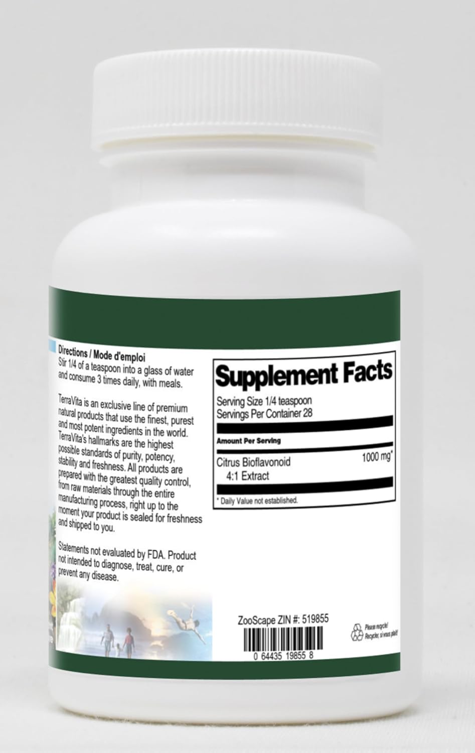 Terravita Citrus Bioflavonoid 4:1 Powder (1 oz, ZIN: 519855) - 3 Pack