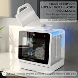Hermitlux Table Top Dishwasher 7+3 Programmes, Mini Countertop Dishwasher with 5 Place Settings, Delayed Star Function & Child Lock - 7