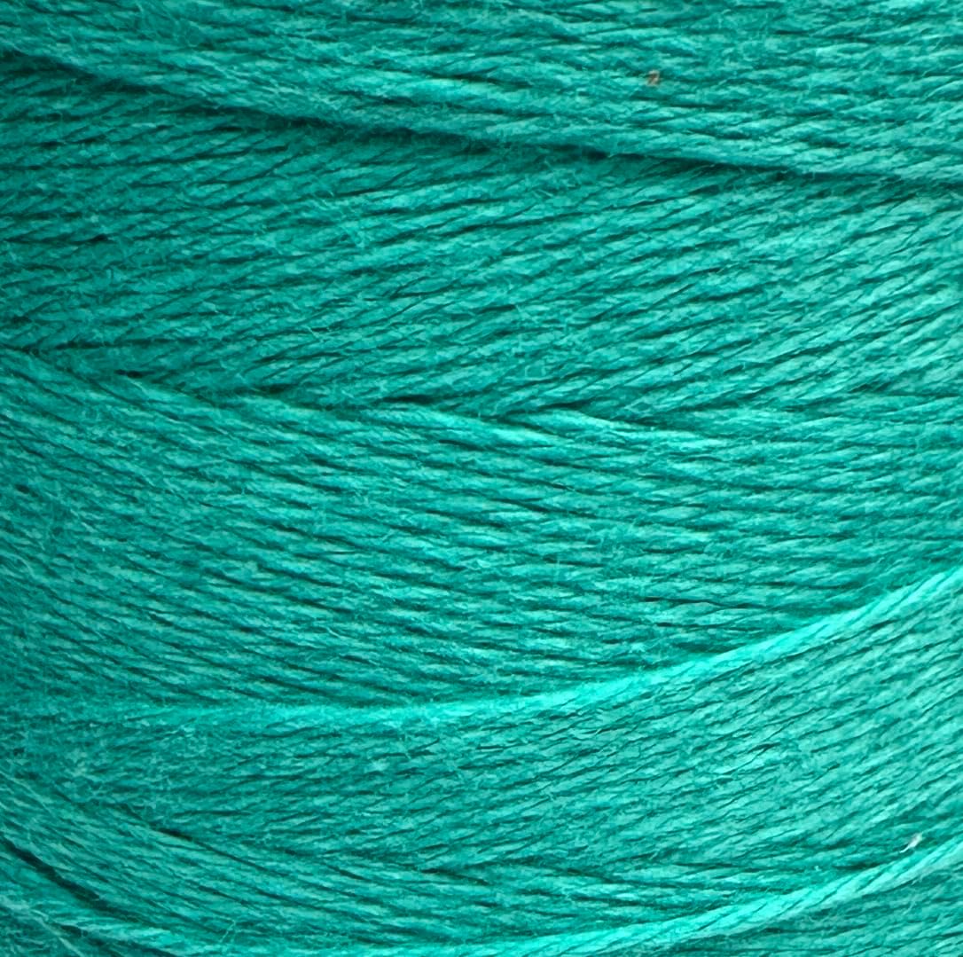 100% Unmercerized Cotton Weaving Warp Thread 8/4 | Made in America | 840 Yards | 8 oz Total Weight | Choose Colors of Blues/Greens/Turquoises (Turquoise 8/4)